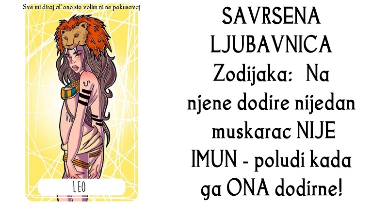 Ova zena je SAVRSENA LJUBAVNICA koja ume da ZADOVOLJI SVAKOG MUSKARCA!